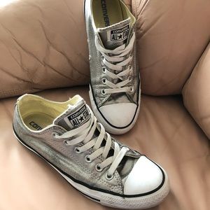 Silver Converse Sneakers